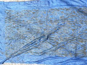 drying indigo