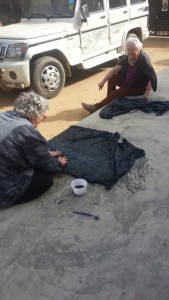 scrubbing away the resist