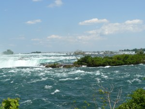 top of the falls
